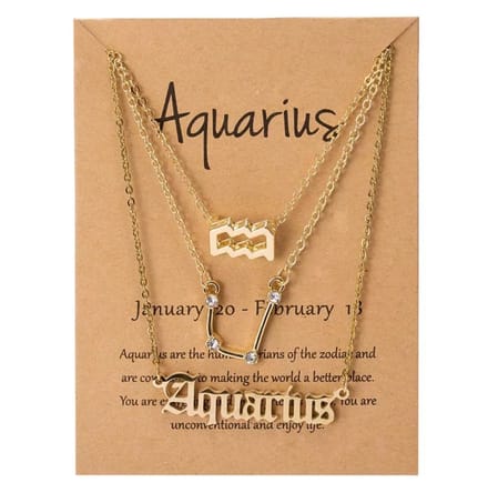 Ketting Sterrenbeeld- Aquarius - Waterman - Astrologie - Sieraden - EmmyRovi