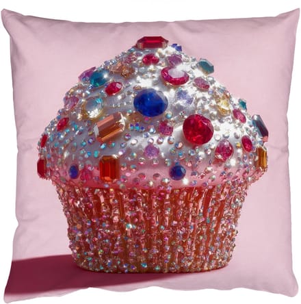 Sierkussens - Kussentjes Woonkamer - 45x45 cm - Cupcake - Kleurrijk - Edelstenen