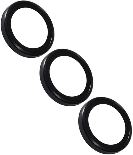 Camera lens Protector Geschikt voor: Samsung Galaxy S25 Plus - screen protector - glas - bescherm je camera - beschermglas - Zwart