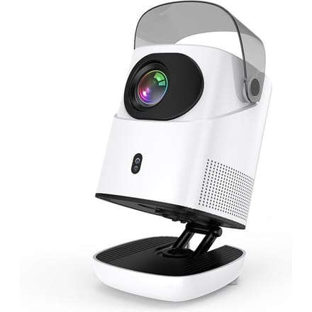 TZ-2 Projector 1080P Home Theater Android 9.0 Videoprojector Ondersteuning 4K Decodering 100-inch Beeldscherm US Plug wit