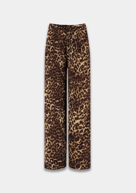 Harper & Yve - HS25J100 Rosie-pa - Broek - Leopard - Bruin - Maat S