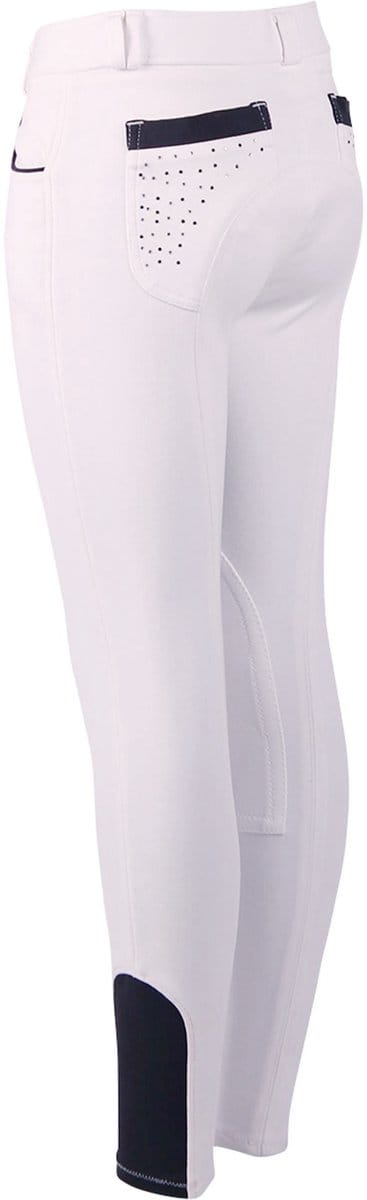 QHP Rijbroek Pearl Kids Wit - 116