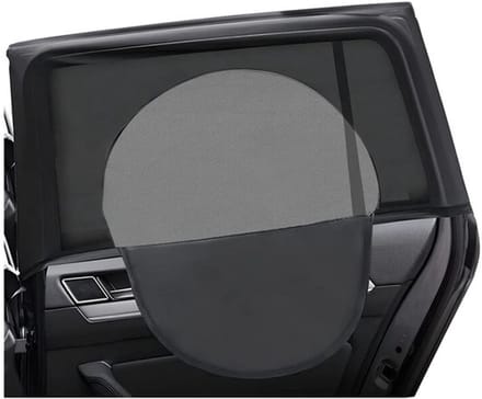 Store_7 - Auto-zonwering voor kinderen - UV-bescherming - Zwart