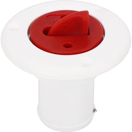 ABS Plastic Boot Dekvulopening/ Vulpoort Gas Brandstoftank met Sleuteldop voor Jacht Camperswit wit