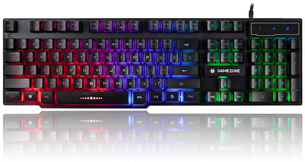 GAMEZONE® - Toetsenbord - Verlicht - USB - 12 Sneltoetsen