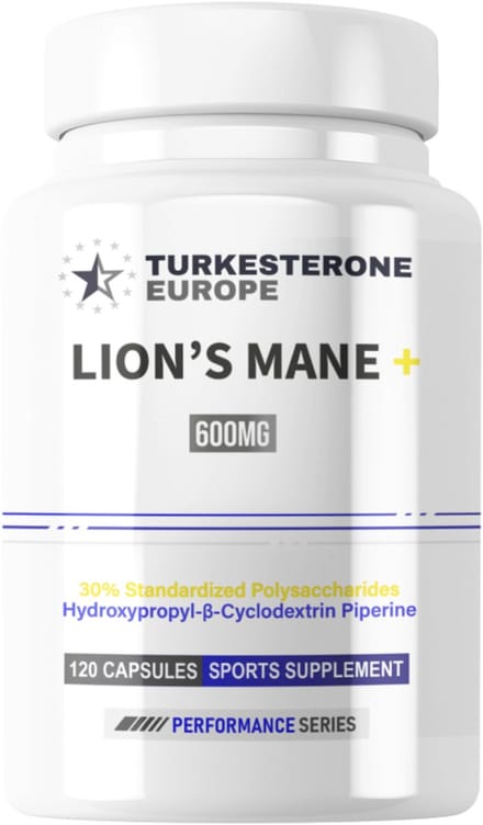 Lion's Mane+ (Hericium) 30% Polysaccharides met HydroPerine™ - 120 Capsules (600mg)