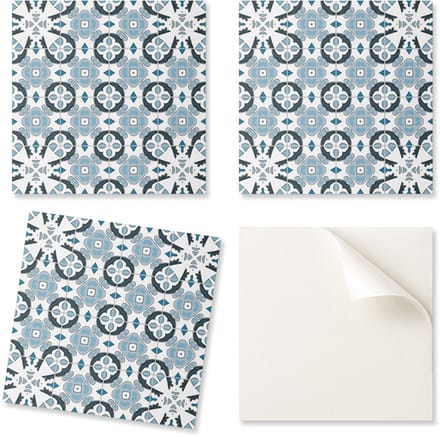 Zelfklevende vinyltegels met geometrisch patroon, 9x30x30 cm