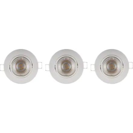 Sencys Inbouwspot Wit Gu10 2,6w 3 Stuks