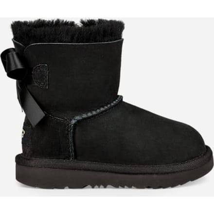 UGG® Mini Bailey Bow II for Kids in Black, Size 6, Twinface/Polyester/Wool