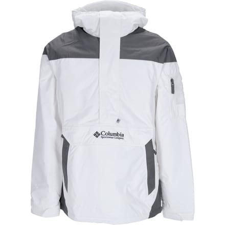 Heren pulloverjack Challenger Pullover wit/stadsgrijs