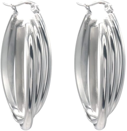 Oorbellen - RVS - 4cm - dames - sieraden - opvallend - trendy - cadeau