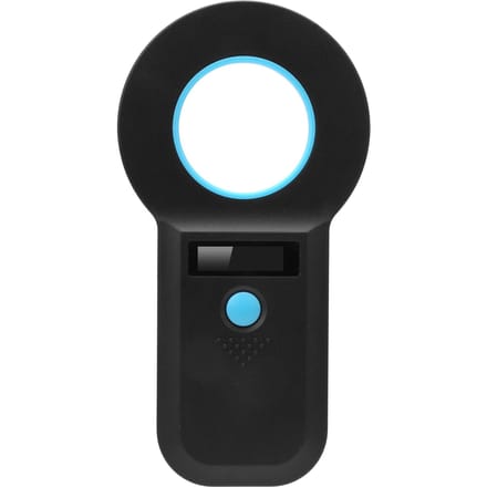 Lecteur de Puce Animale Scanner Microchip Bluetooth pour RFID Portable de Poche 134.2Khz 125Khz Rechargeable black