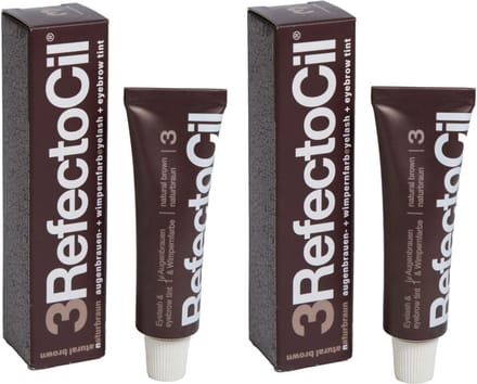 Voordeelverpakking van 2 x Refectocil Natural brown Nr.3 15ml (M057302)