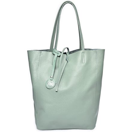 Roberta M Groen Rundleer Tas