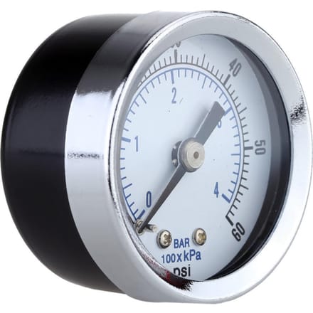 1 8 BSPT Luchtcompressor Hydraulische Manometer 0 60 PSI Achtermontage 40mm Wijzerplaat