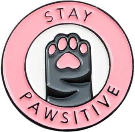 Kledingspeld - Pin - Broche - Enamel pins - Pawsitive 1 stuks