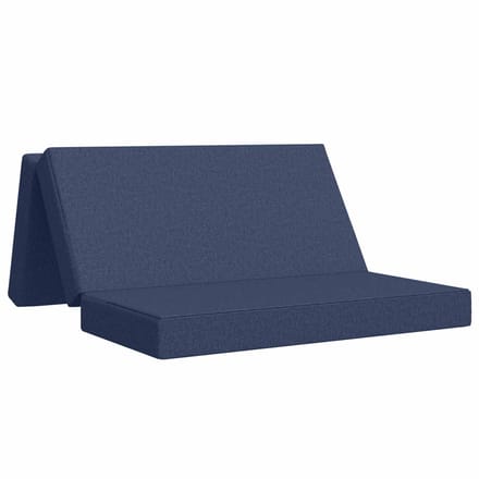 vidaXL - Vouwbare - Sofa - Bed - 140 - x - 67 - x - 45 - cm - Blauw