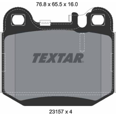 Remblokset TEXTAR 2315702, achter