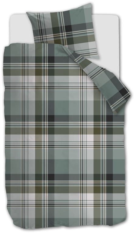 Beddinghouse Vernon dekbedovertrek - Eenpersoons - 140 x 200/220 cm - Groen