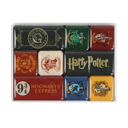 Harry potter: houses set van 9 magneten