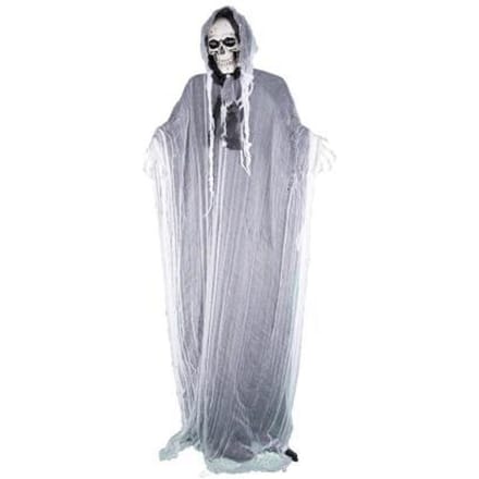 Halloween decoratie skelet geest 220cm licht en geluid