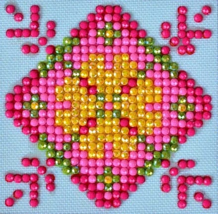 DIAMOND DOTZ Patchwork Mandala 1 - Diamond Painting - 421 Dotz - 8x8 cm