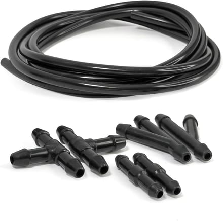 Ruitensproeierslang set - Slang kit - Voertuig onderhoud - Universele compatibiliteit - 2 meter slang - Zwart
