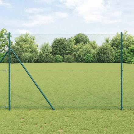 vidaXL - Hexagon - Hek - 1,6 - x - 10 - m - PVC - Groen