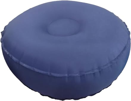 Meditatiekussen - Opblaasbare steun - Ontspanning oefenen - Draagbaar antislip ontwerp - 42x15 cm - Donkerblauw