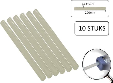 Benson Lijmpatronen voor Lijmpistool - Ø 11 mm - 200 mm Lang - 10 stuks