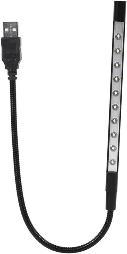 Allecto - USB-toetsenbord en leeslamp - Flexibel en draagbaar - Zwart