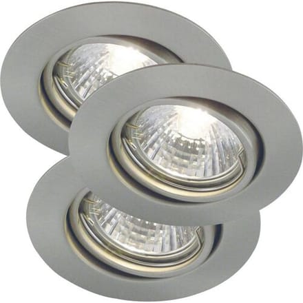 Nordlux 54540132 Triton 3-Kit Inbouwring GU10 Staal