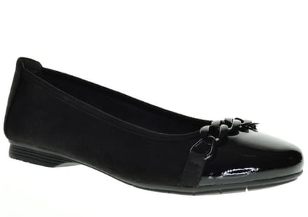 Jana Ballerina Comfort Zwart maat 40
