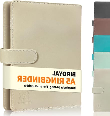 Portfolio-mappen in beige, multifunctionele planner voor organisatie en notities