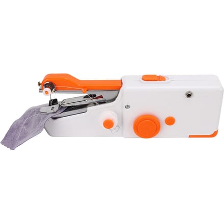 Handheld Naaimachine Oranje Draagbaar Mini DIY Ergonomisch Handvat Elektrische Naaimachine voor wit