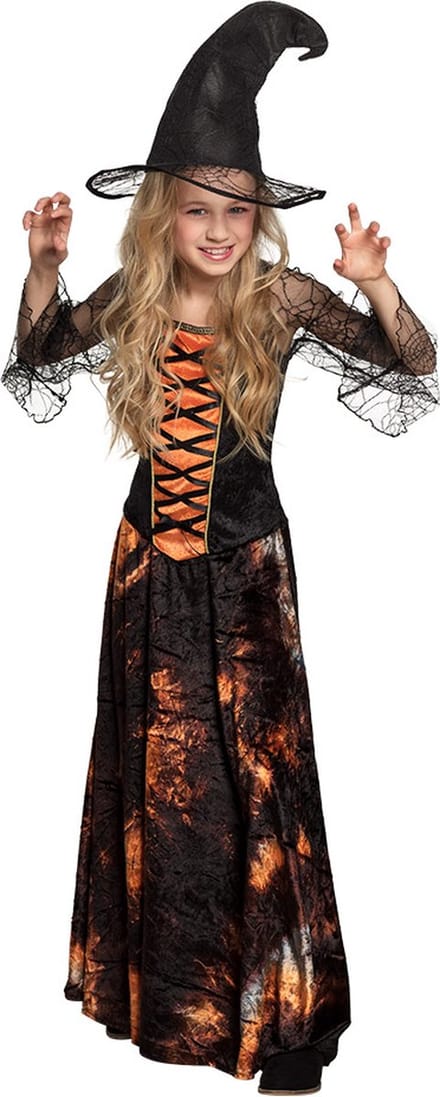 Boland - Kostuum Dazzling witch (7-9 jr) - Kinderen - Heks - Halloween verkleedkleding - Heks