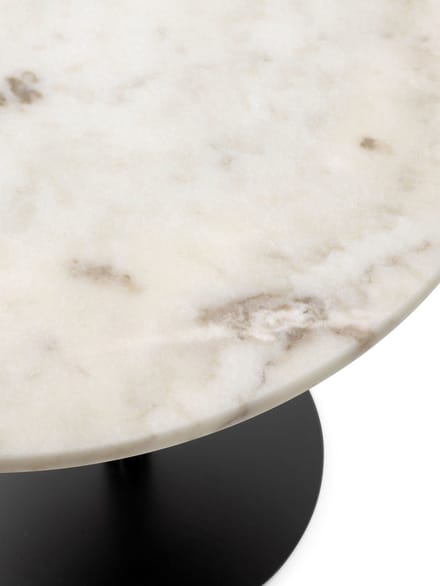 Audo - Harbour Column Counter/Bar Table Ø60cm - Off White Marble - 102,7cm - wit