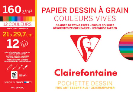 Clairefontaine Geschept Kunstenaarspapier 'à Grain'