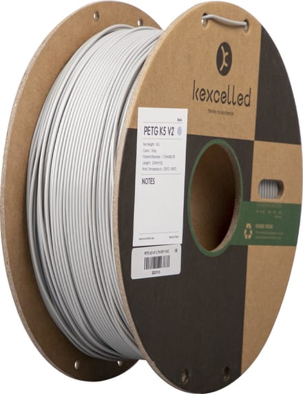 Kexcelled PETG Grijs/Grey 1.75mm 1kg 3D Printer filament