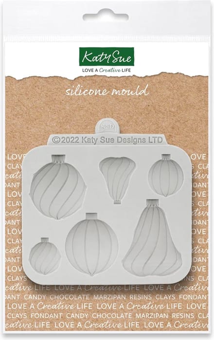 Katy Sue Siliconen Mal Kersballen Swirl Selectie