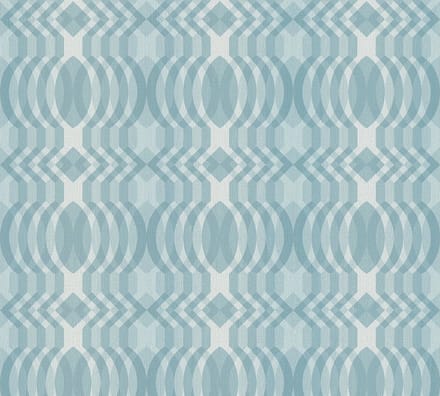 RETRO BEHANG | Grafisch - blauw crème wit - A.S. Création Retro Chic