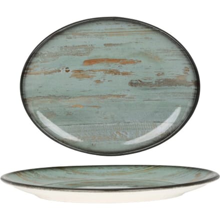 Bonna Serveerschaal - Madera - Porselein - 36x28 cm - set van 2