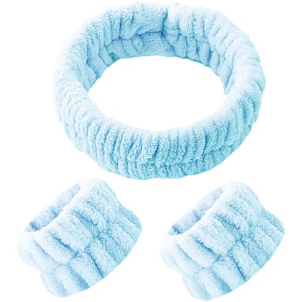 Haarband en Polsbandjes Set Blauw