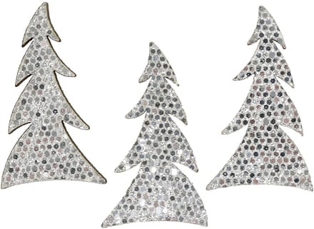 Glinsterende kerstboom om te strooien 4 cm 48 st, 48 Stück