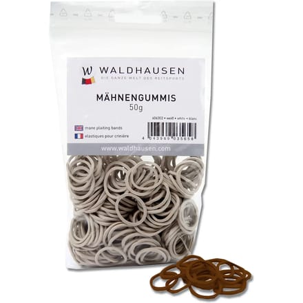 Waldhausen Elastiekjes zak 50 g bruin