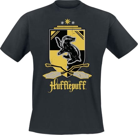Harry Potter Hufflepuff Heren T-shirt - zwart - L