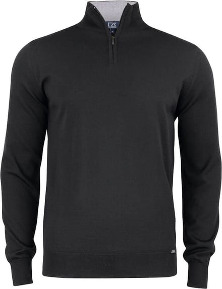 Cutter & Buck Everett HZ Sweater Heren 355420 - Zwart - 4XL