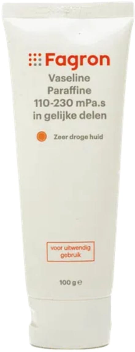 Fagron Vaseline Paraffine 110-230 mPa.s In Gelijke Delen - 100 gr