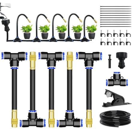 Automatisch 360° Tuinbewateringssysteem met Sproeiers en Druppelirrigatie