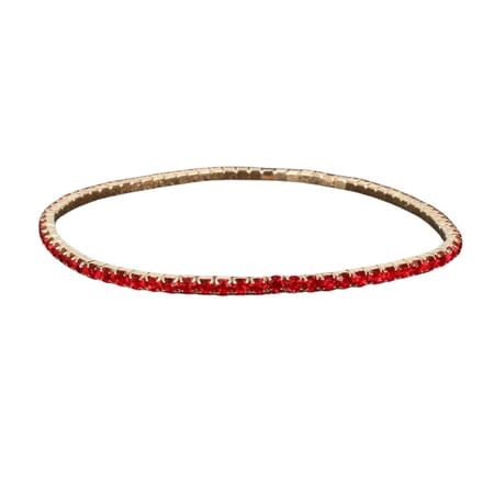 Livano Armband - Staal - Nep Zilver - Dames - Rood